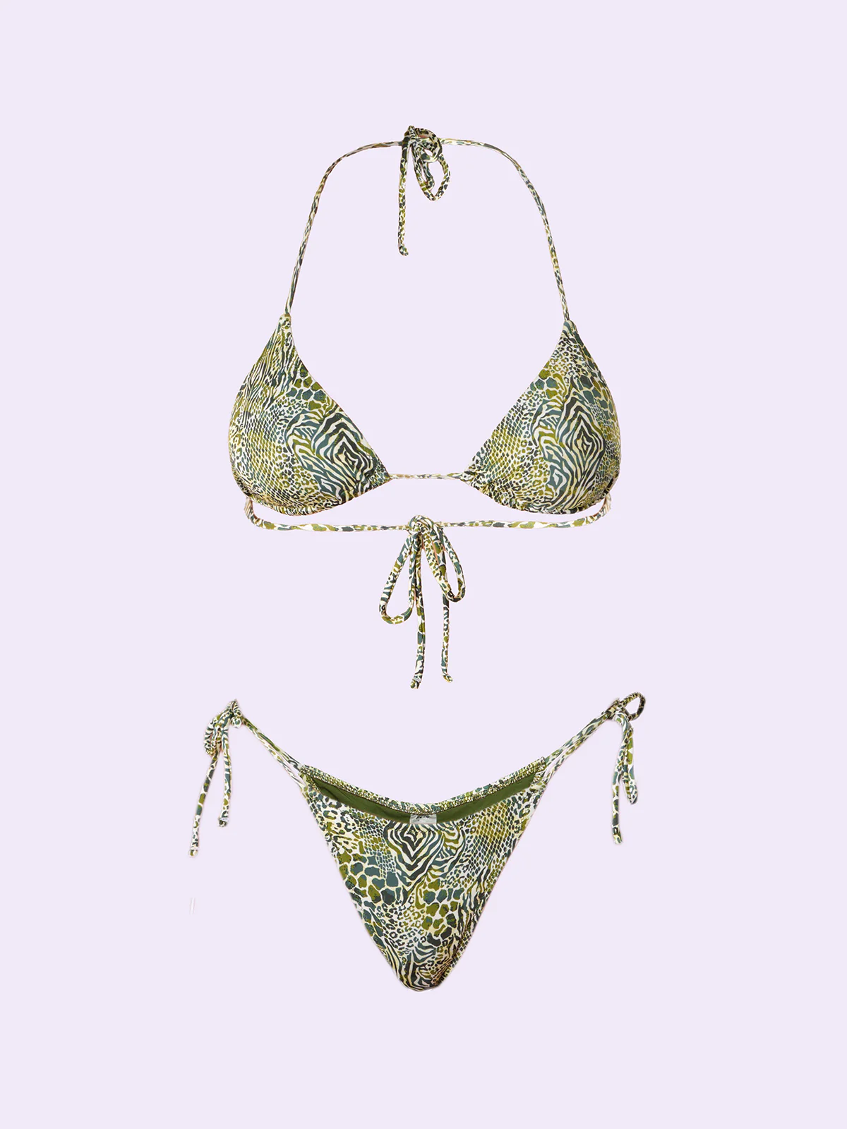 Bikini Donna F**K Crazy Triangolo con Slip Regolabile Fantasia SW0720-X30 - Image 3