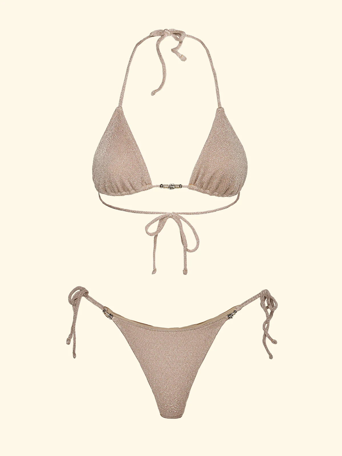 Bikini Donna F**K Triangolo con Slip Regolabile Gold SW1100-GD - Image 3