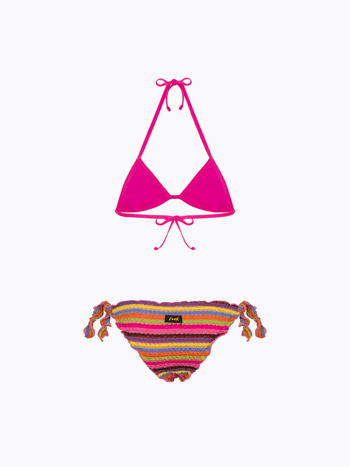 Bikini Bambina F**K Triangolo con Slip Regolabile Multicolor SG0600-MC - Image 2