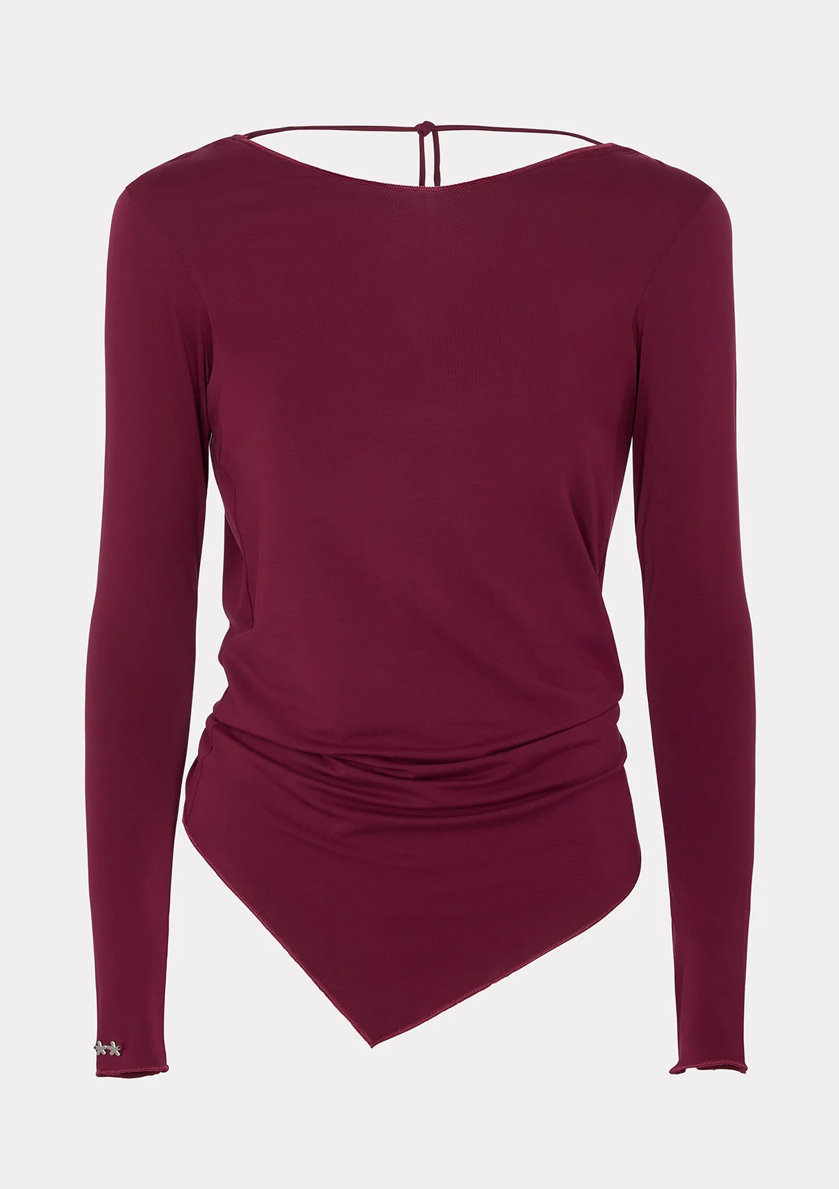 T-Shirt Manica Lunga Donna F**K Bordeaux W0602-BD - Image 6