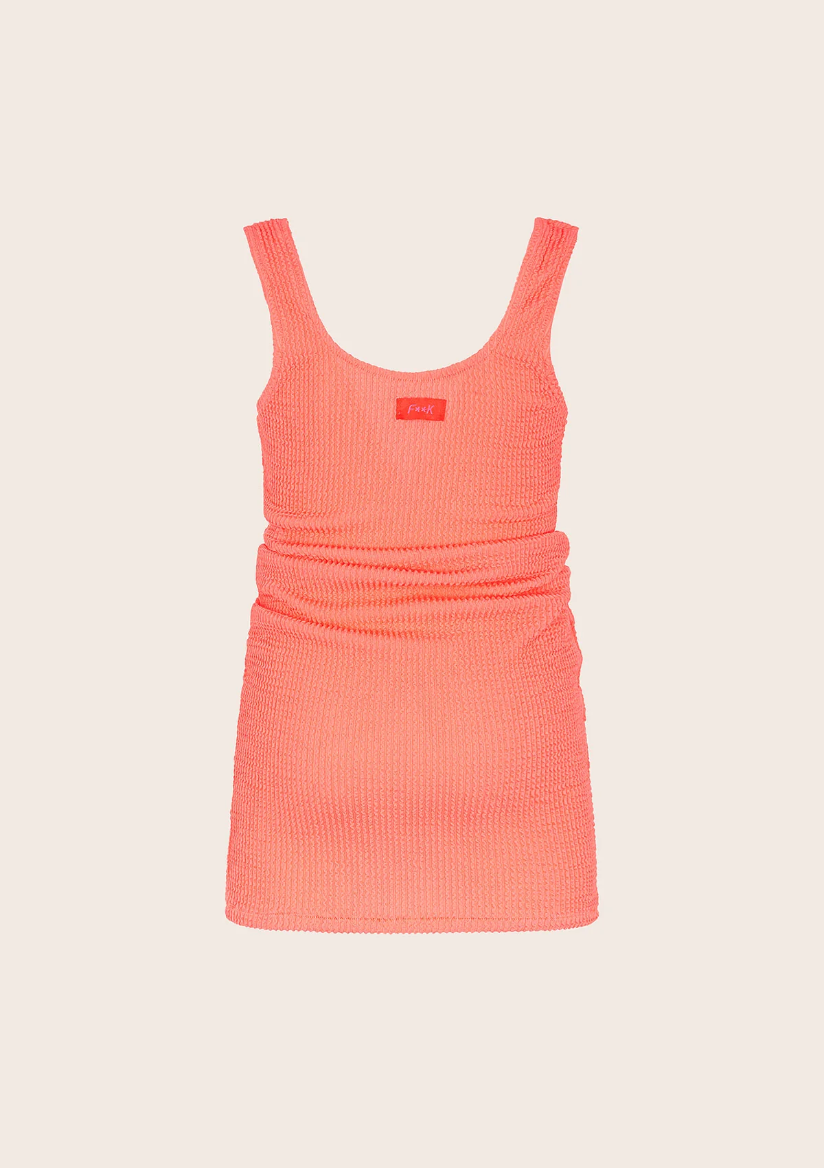 Vestito Corto Bambina F**K Corallo Fluo G5L04DS-FC - Image 2