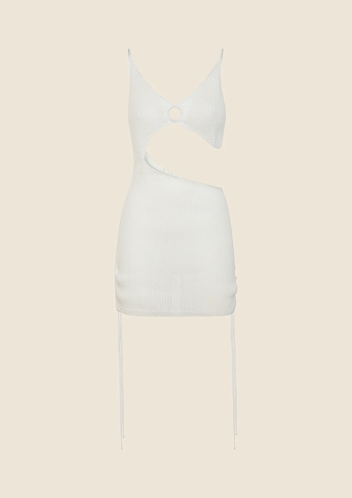 Vestito Corto Donna F**K Bianco 0436-WH - Image 3