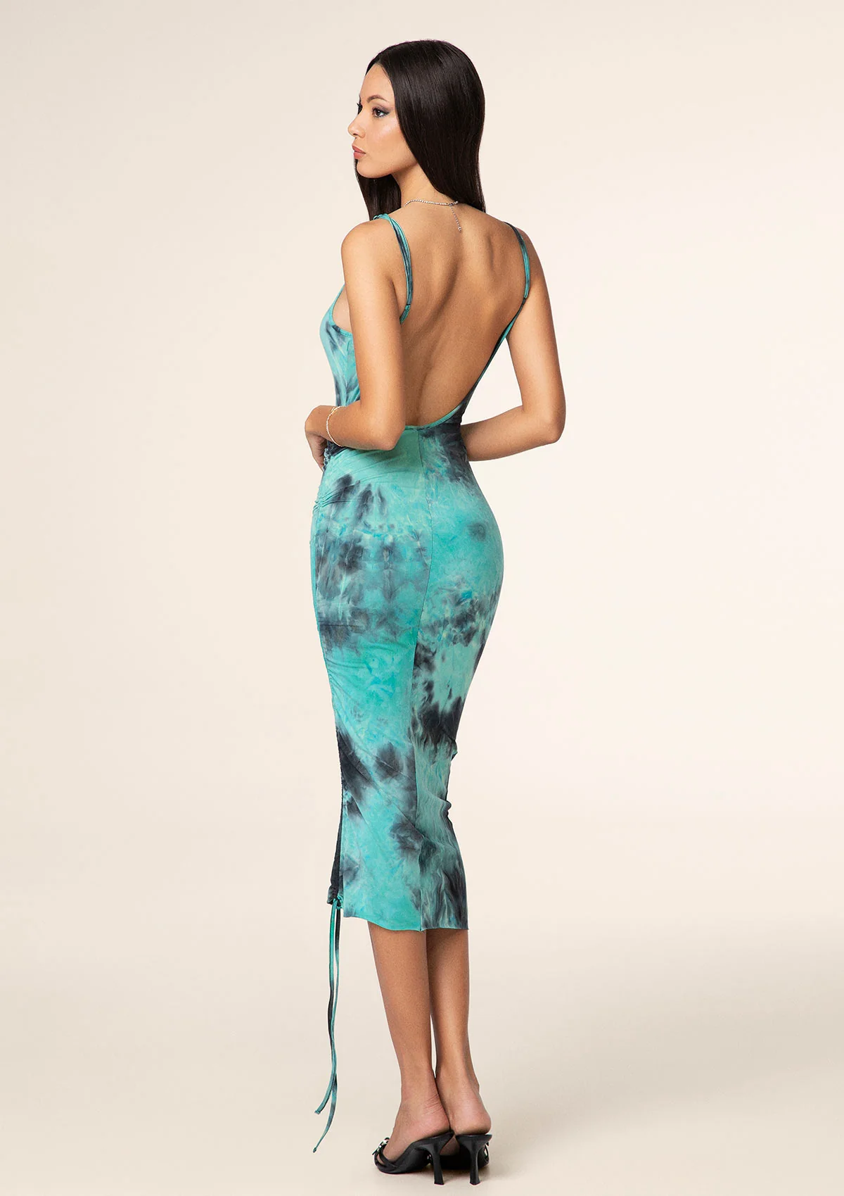 Vestito Corto Donna F**K Verde Acqua 0507-AQ - Image 4