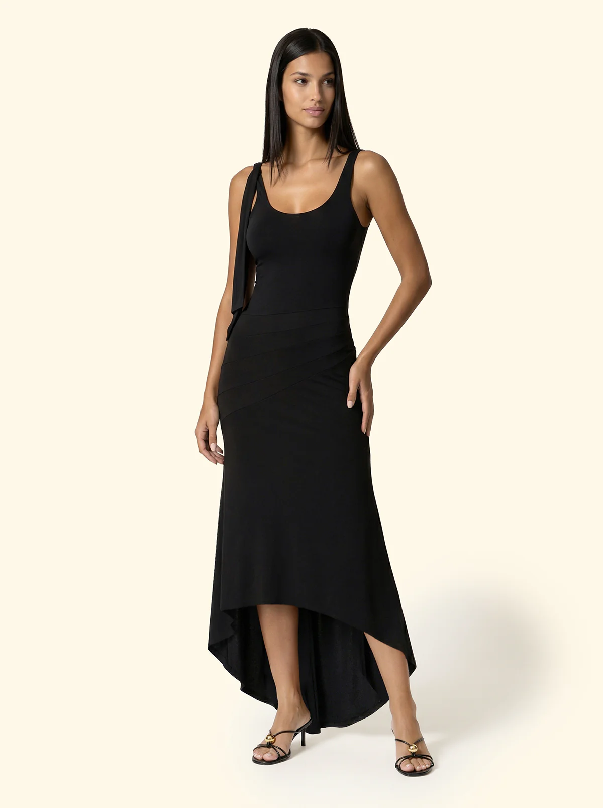 Vestito lungo Donna F**K Nero SW0626-BK