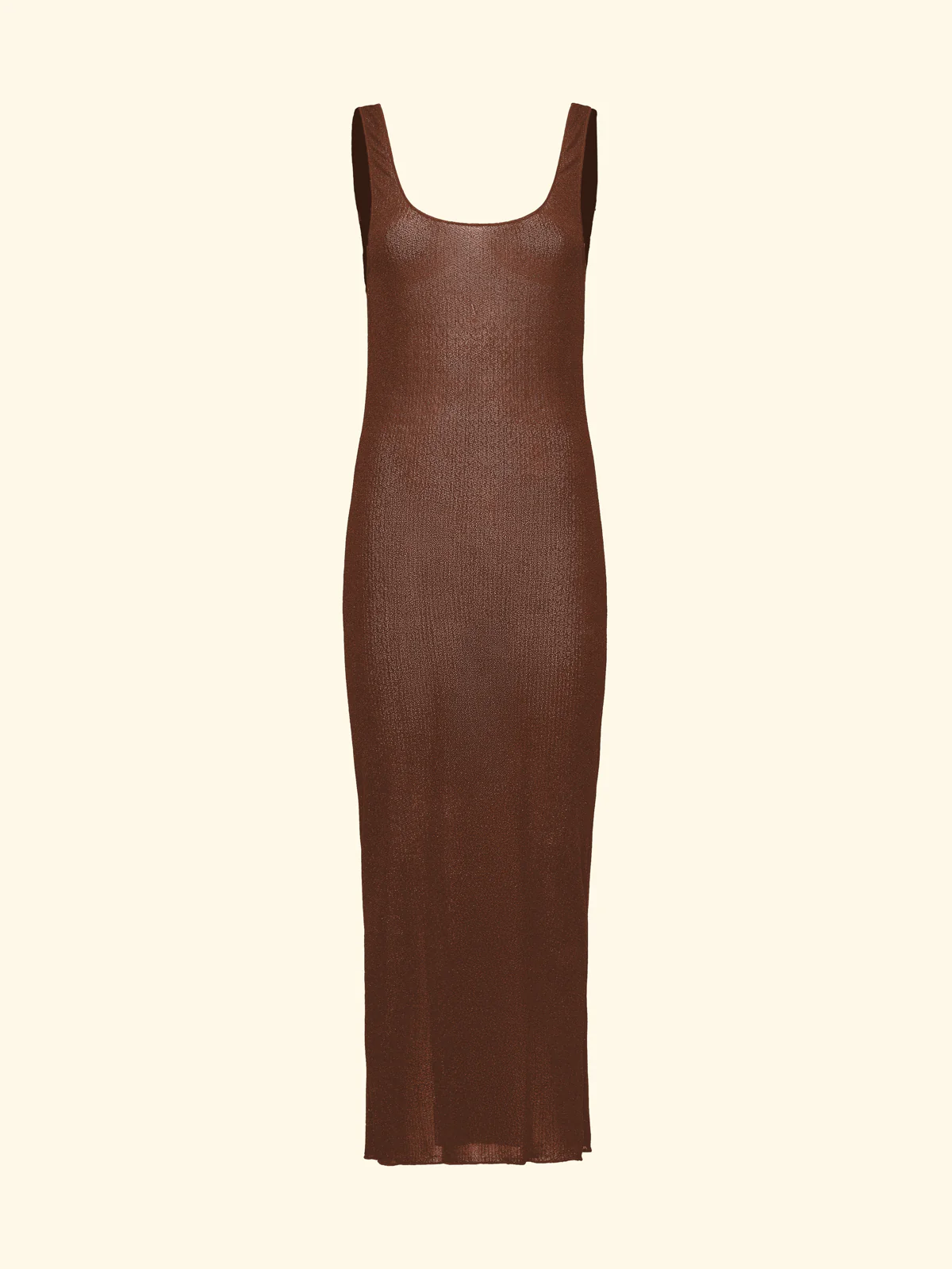 Vestito Lungo Donna F**K Marrone SW1150-BN - Image 3